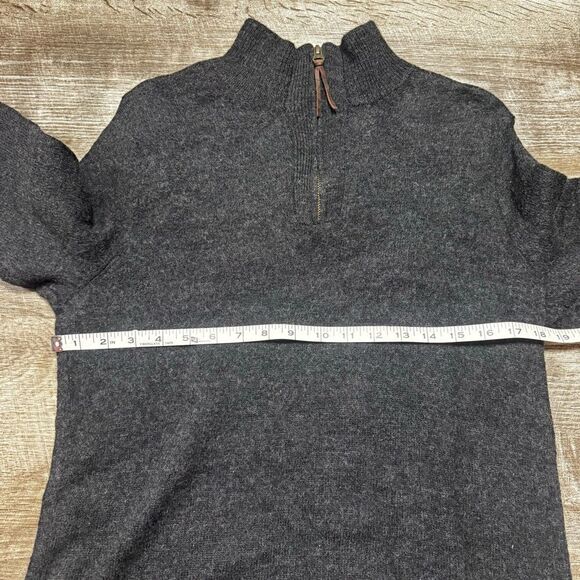 JCREW Merino Wool Quarter Zip Sweater Size Large - Picture 5 of 8